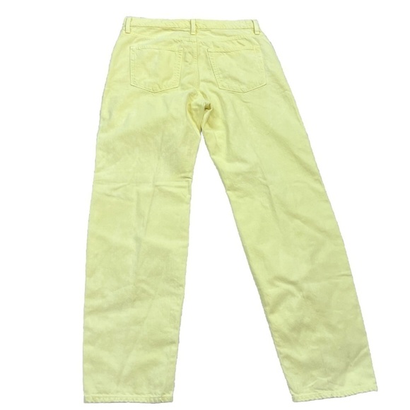 NWT J. Crew Mid Rise Slouchy Straight Dad Jean Yellow Dyed Garment Wide Leg 29 - Picture 5 of 11
